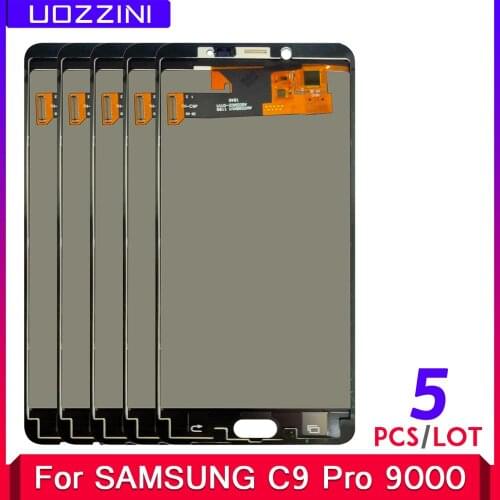 5 Pcs/Lot TFT LCD Screen For SAMSUNG Galaxy C9 Pro C9000 C9 LCD Display Touch Screen Digitizer Assembly Replacement
