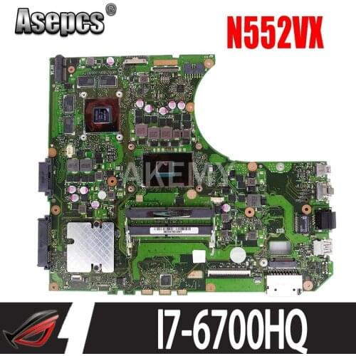 90NX00S0-R00020 Mainboard For Asus N552VX N552VW N552V Mainboard Laptop Motherboard W/ I7-6700HQ SR2FQ GTX950M-4GB