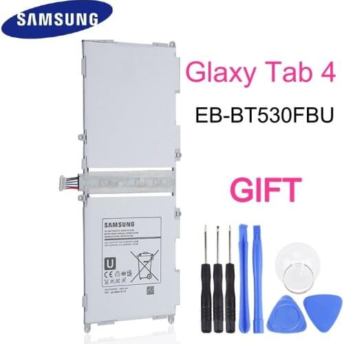 EB-BT530FBC Samsung Original Tablet Battery EB-BT530FBU For Galaxy Tab4 Tab 4 SM-T530 T533 T535 T531 T535 T537 Authentic 6800mAh