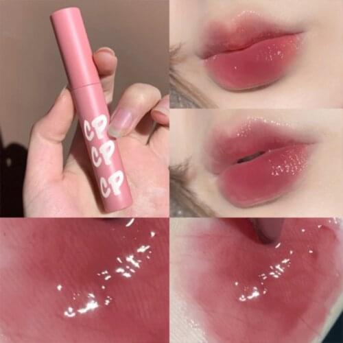 Cappuvini High-value Rainbow Stick Mirror Lip Glaze Water Glass Lip Student Cheap Long-lasting Lipstick Summer Lip Gloss TSLM1