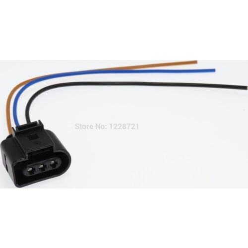 1Pc 3Pin 3.5 series Automotive Sensor Pigtail Plug 1J0973723 Connector case for VW AUDI Skoda VAG VolksWagen Jetta Golf