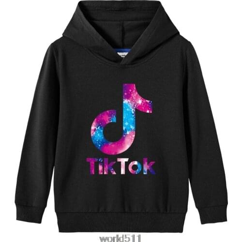 Tik Tok Sweatshirt Printed Kids Tops For Boys Girls Pullover Hoodies Hip Hop Basic Coat Childrens Wear Girls clothes