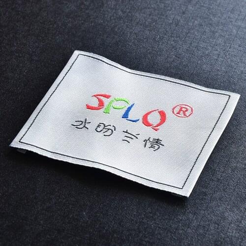 Customized big size clothing labels/logo/windbreaker collar labels/custom clothing tags/clothes label printing