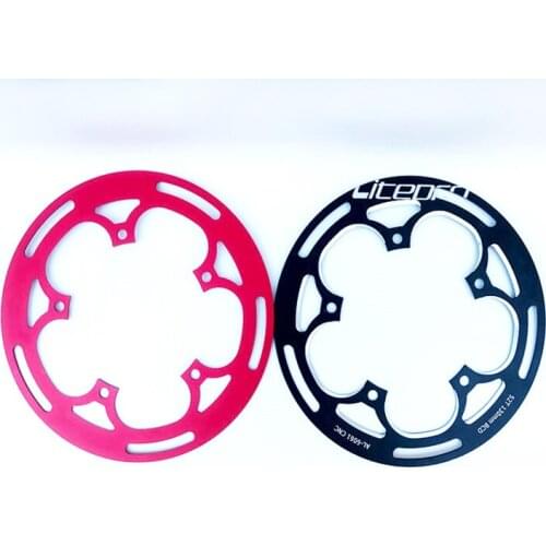 Litepro LP Bicycle Folding Bike CNC Single Speed Disc Chainring With Guard BCD 130mm 52/53T