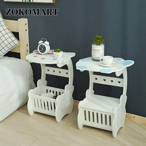 Zokomart Table Small Coffee Table Living Room Mobile Side Table Furniture Multifunctional Bedroom Bedside Dining Table Lockers
