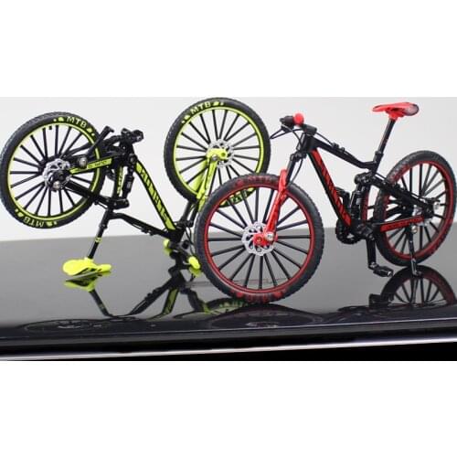 Mini Model 1:10 Finger Mountain bike Alloy Bicycle Diecast Racing Metal Accessories Toy Simulation Collection Toys for children