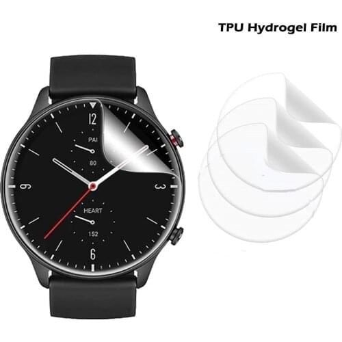 Soft TPU Clear Protective Film For Amazfit GTS 2 Mini gts2 gts 2e Screen Protector Sport Smart Watch GTS 2 Band Film Not Glass