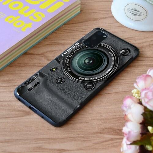 For Samsung Black Camera Pattern Print Soft Silicone Matt Case TPU Cover Galaxy S Note M and Galaxy A
