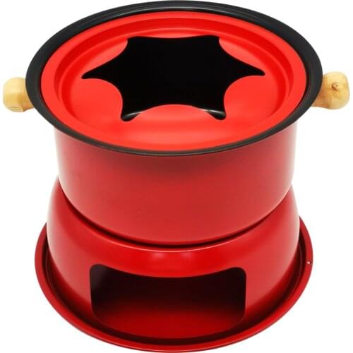 Chocolate Fondue Maker Set Multifunctional Carbon Steel Ice Cream Chocolate Cheese Hot Pot Melting Pot Fondue Set