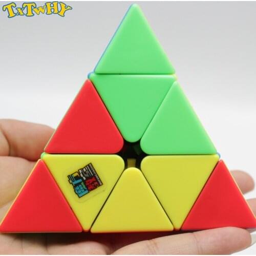 Moyu Mofangjiaoshi Meilong 3x3x3 Pyramid Magic Cube Stickerless Triangle Professional Cube Puzzle Educational Toys for children
