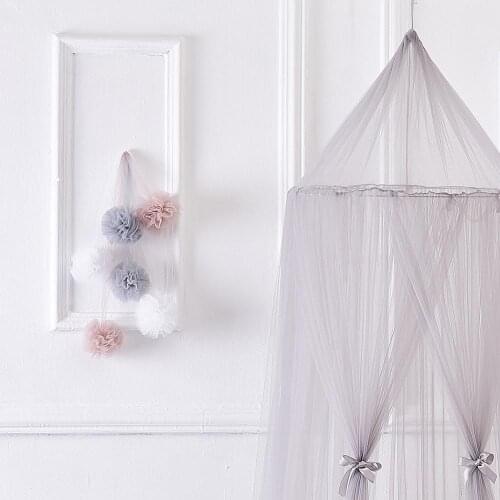 1pc Pendant Yarn Hanging Mesh yarn Ball Room Tent Round decoration Nordic INS Wall ornaments props Toy Kids Christmas Gift