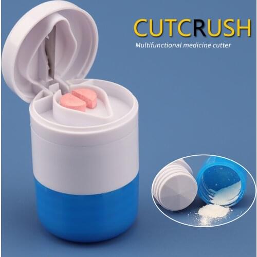 Pills Cutter Adjustable Tablets Cutter Pills Splitter For Multiple Big Small Pills Even Cut Portable And Storable Calcium