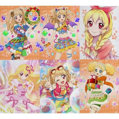 Christmas Anime Girl Lychee Pattern Printed Artificial Leather DIY Sewing Pattern Custom Decoration 22X30cm A4