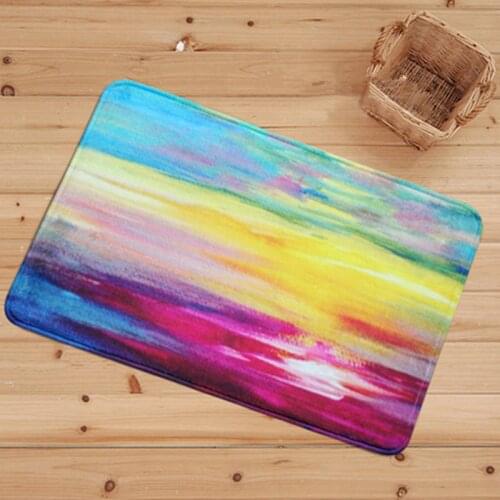 Painting series carpet doormat for living room carpet kids room bedroom Non-slip floor pad kitchen bathroom water uptake mat rug
