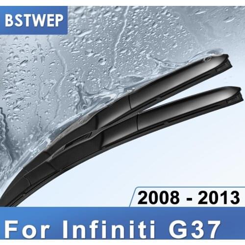 BSTWEP Hybrid Wiper Blades for Infiniti G37 Fit hook Arms