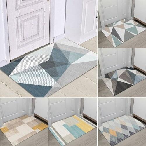 Nordic Pattern Printed Custom Door Mat Carpet Non-slip Home Decor Floor Mats Carpet Kitchen Mat Silk Loop DIY Entrance Door Mats