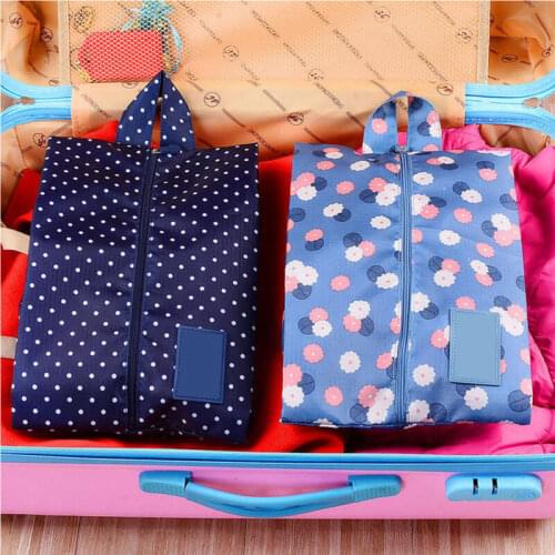 Fashion Portable Folding Oxford cloth Water Resistant Travel Storage Bags Organizer For Clothe Shoes Underwear Hangbag