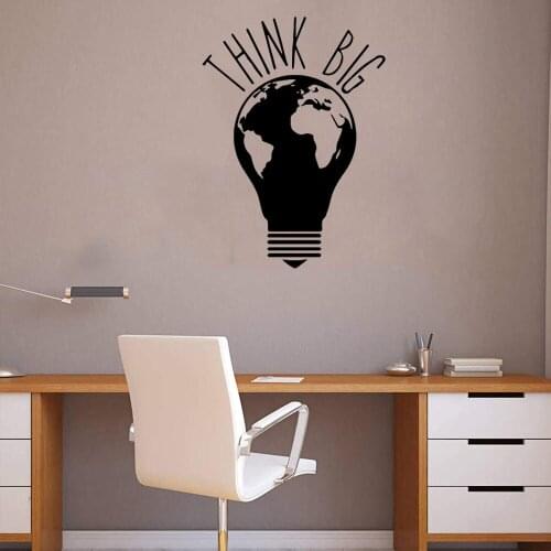 Work Hard Sentences Mural Bedroom Decor wallpaper Office Classroom Decoration Vinyl Wall sticker ov185