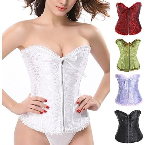 Vintage Sexiest Underbust Corset Body Shaper Solid Color Bandage Slimming Waist Trainer Cincher Top Dress for Women TT@8