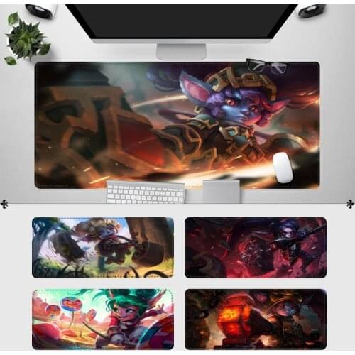 Vip League of Legends Poppy Mouse Pad Gaming MousePad Large Big Mouse Mat Desktop Mat Computer Mouse pad For Overwatch