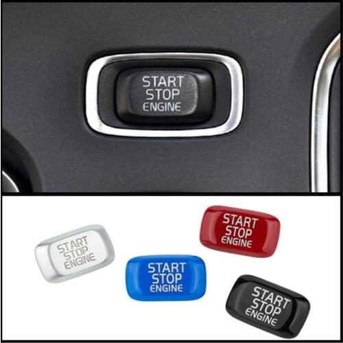 4 Color Replace Cover Stop Start Engine Button Switches Fit For Volvo V40 V60 S60 XC60 S80 V50 V70 XC70 Car Accessories