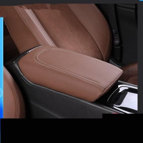 Beautifull Fashion Borwn Black Center Armrest Protective Cover For Buick Regal GS 2017 18 19 AAB274