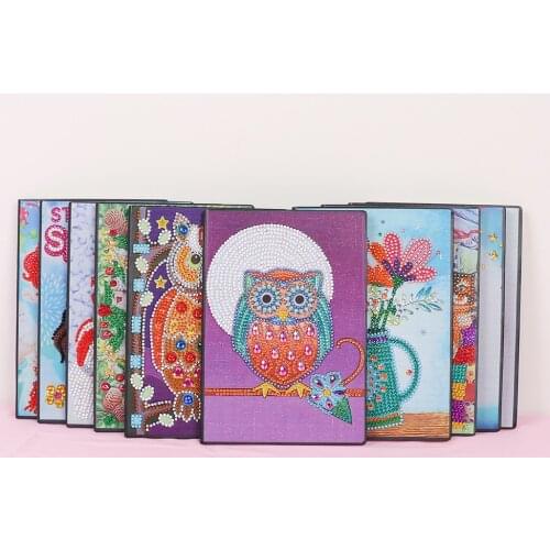 50 Pages A5 Diamond Painting Notebooks 5D DIY Diamond Painting Special Special Shape Diary Book Diamond Students Craft Gift