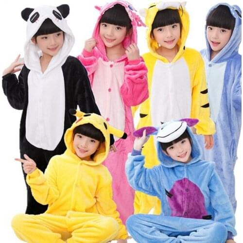 Animal Anime Cosplay Panda Stitch Dinosaur Costume Boy Girl Halloween Toddler Kids Cartoon Pajama Carnival Party