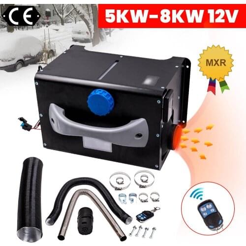12V 8000W LCD Display Monitor Air Diesel Heater 5KW-8KW for Car Truck MotorHomes Vent Lorry Trailer