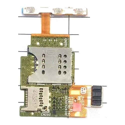 For Sony Ericsson Xperia J ST26 Sim Card Reader Tray Micro SD Memory Card Holder Slot With Power Flex Cable Repair Parts