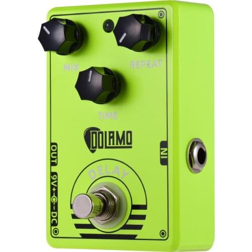 Dolamo D-14 Delay Guitar Effect Pedal Delay Pedal with Mix Repeat and Time Controls True Bypass Design for Electric Guitar