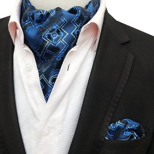Cravat Handkerchief ties for men Neck tie Mariage ascot Pocket square Gift Party Dot bridegroom cravate