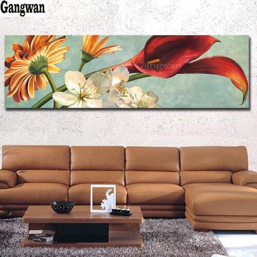 Large size Classical flower pictures 5d diy Diamond Painting Full square round Diamond Embroidery Mosaic still life home decor