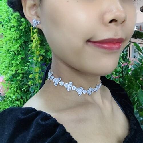 TIRIM Luxury Choker Necklace Set for Women Cubic Zirconia Collar Trendy Charm Jewelry & Accessories New Arrivals 2020