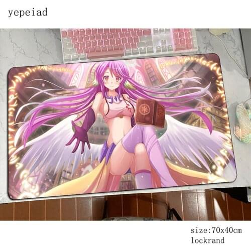 No Game No Life mousepad gamer Christmas gifts gaming mouse pad large best notebook pc accessories laptop padmouse ergonomic mat