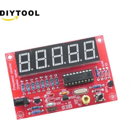 1Hz-50MHz Crystal Oscillator Frequency Counter Tester DIY Kit 5 Digits Resolution new Frequency Meters frecuencimetro