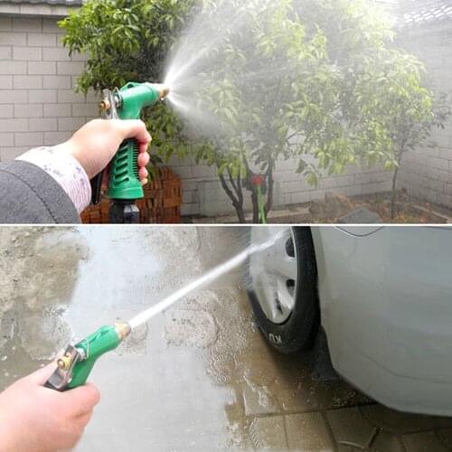 LEEPEE Household Garden Car Wash Water Gun Adjustable Pressure Water Gun Copper Washer Gun Nozzle Durable Garden Tools