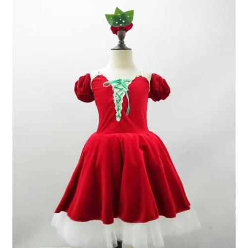 New ballet tutu skirt dance tulle dress Cherry radish variation performance skirt