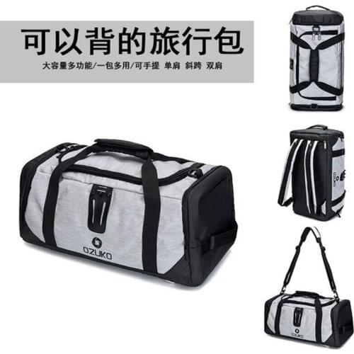 OZUKO New Business Travel Bag Custom Waterproof Travel Backpack Portable Outdoor Sports Yoga Fitness Bag
