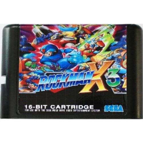 Rock Man X3 16 bit MD Game Card For Sega Mega Drive For SEGA Genesis