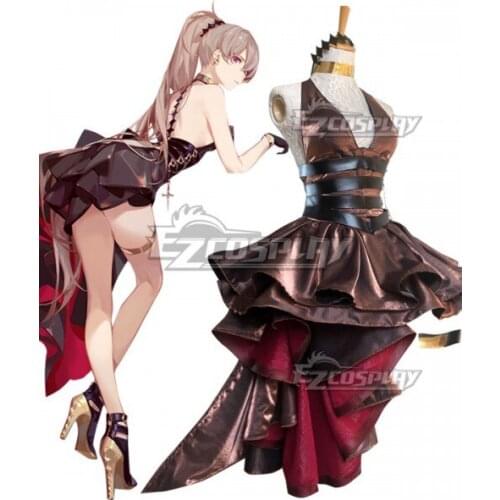 Azur Lane MNF Jean Bart Party Dress BloodStone Set Sexy Dress Girls Halloween Adult Evening Dress Cosplay Costume E001
