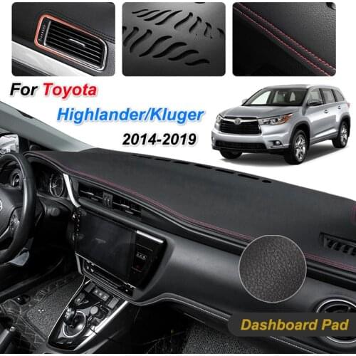 For Toyota Highlander XU50 Kluger 2014~2019 Anti-Slip Mat Dashboard Cover Pad Sunshade Dashmat Carpet Auto Accessories