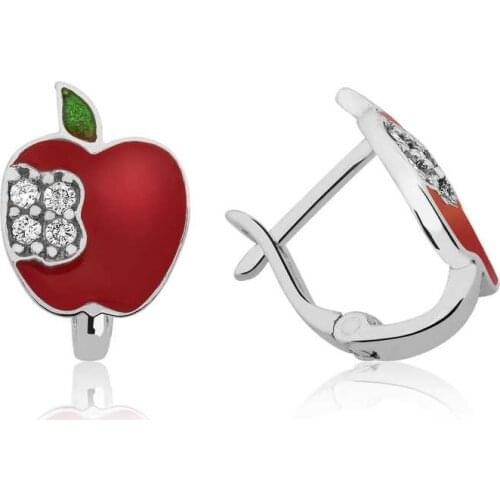 Silverlina Silver Red Apple Child Of Tag