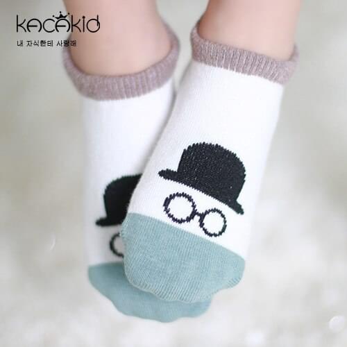 Kacakid Cute Gentleman Hat Mouse Pattern Cotton Baby Mieas Socks Children Socks Cartoon Funny Socks Sport Socks