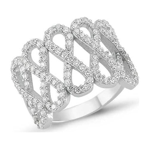 Tevuli 925 Sterling Silver Infinity Ladies Ring