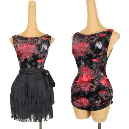 Latin Dance Tops Women Sling Backless Sexy Jumpsuit Professional Latin Practice Clothes With Chest Pad Rumba Dancewear DQL4637