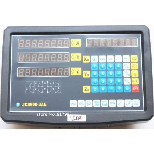 High accuracy 3 axis drill / lathe / milling machine digital readout DRO and 3 pieces linear scales / linear sensors dro system