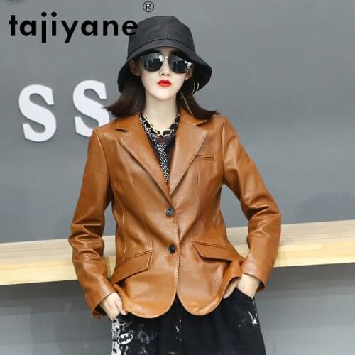 Tajiyane 2021 Spring Real Sheepskin Jacket Women Genuine Leather Coats Woman Clothing High Quality Vintage Cuero Genuino TN1740