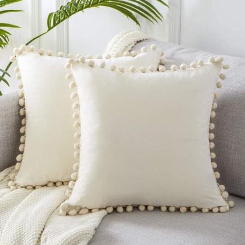 1Pc 45-30cm Velvet Pillow Cover Throw Pillow Covers Soft Particles Solid Cushion Covers Couch Bedroom Pillow Case Pillowcase