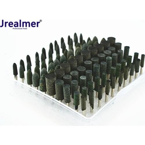 100pcs Elastic Rubber with abrasive Mounted Point dremel drills die grinder accessories